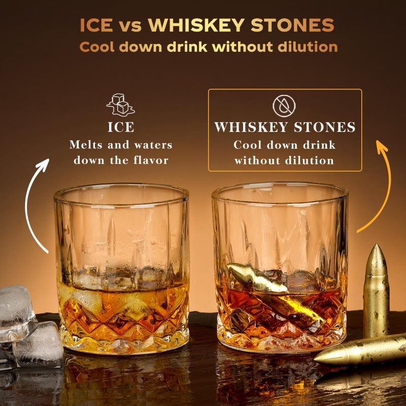 Oaksea Gifts for Men Dad Husband, Whiskey Stones Reusable Stainless Ice Cubes, Unique Valentines Day Anniversary Birthday Gift Ideas for Him Boyfriend, Man Cave Stuff Cool Gadgets Retirement Bourbon Presents - Image 5